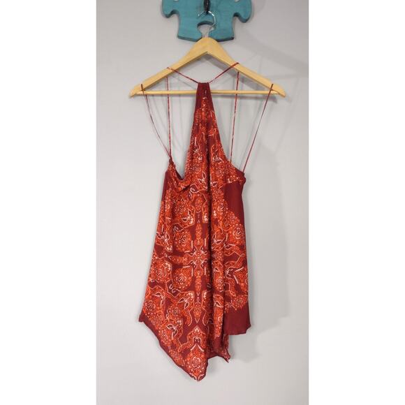 Intimately Free People Floral Red Sleeveless Spaghetti Strap Top Small - Picture 1 of 16